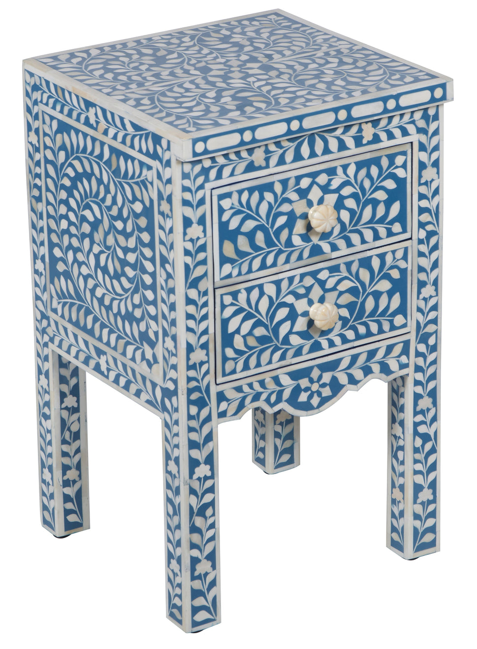 Ivy Bone Inlay Bedside