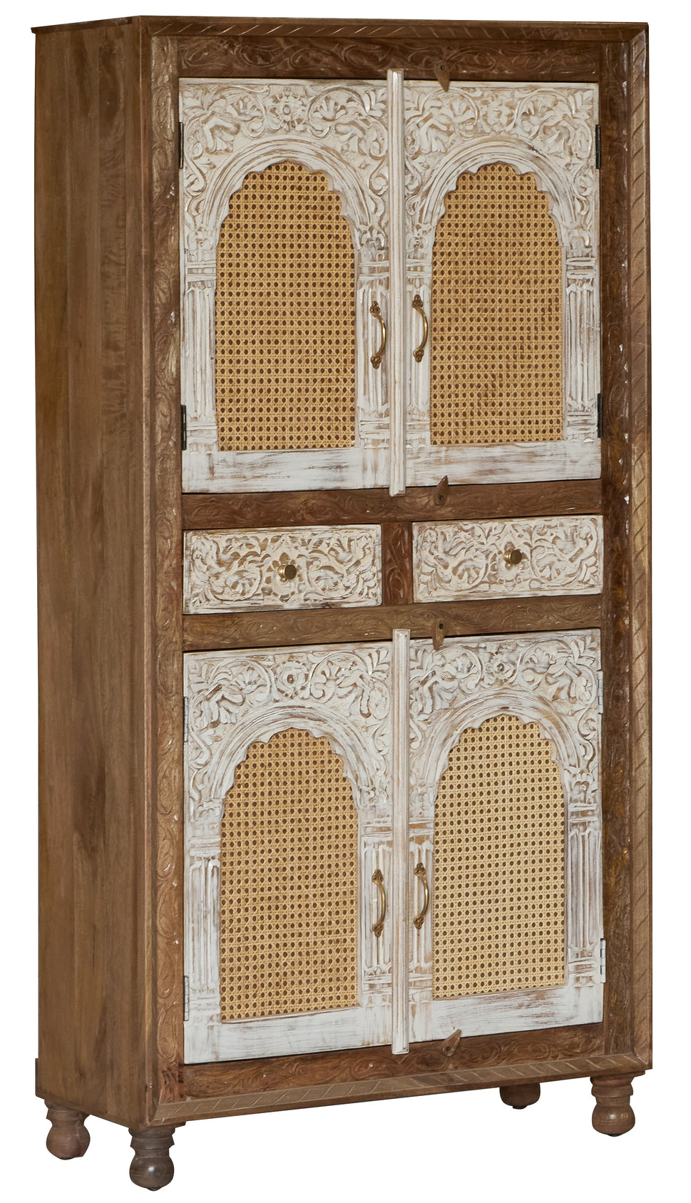 Emory Hand Carved Wooden Cupboard