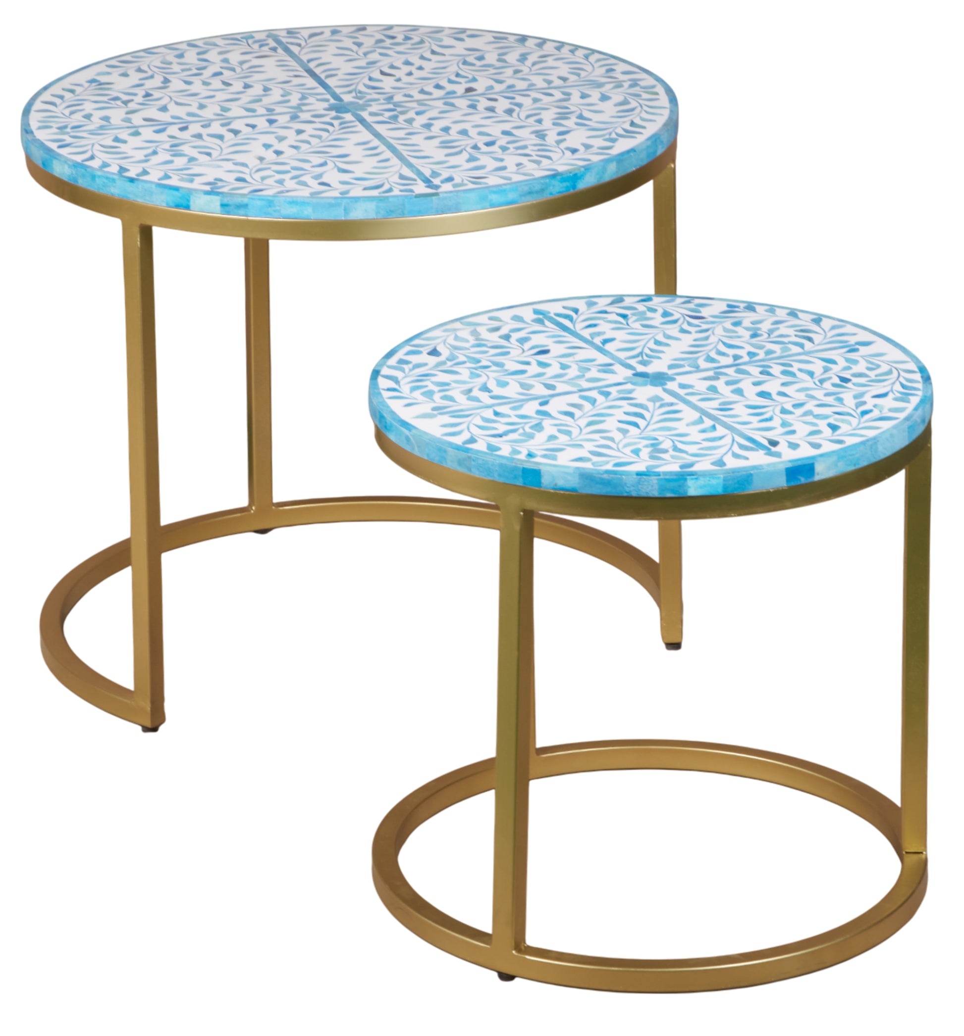 Lyla Bone Inlay Nesting Coffee Table