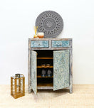 Switch Jenn Hand Carved Wooden Shoe Cabinet 2 image