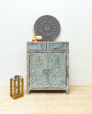 Switch Jenn Hand Carved Wooden Shoe Cabinet 3 image