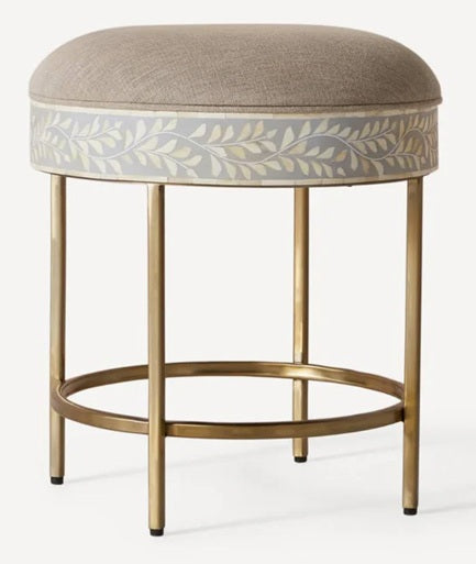 Roza Bone Inlay Stool
