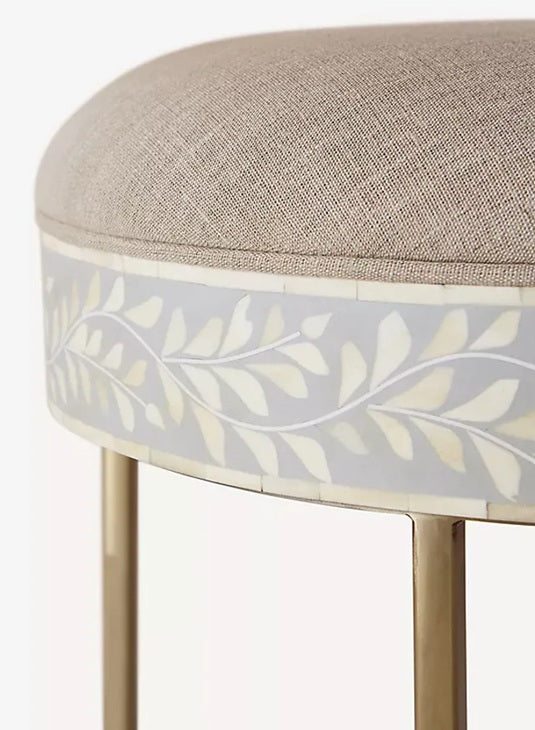 Roza Bone Inlay Stool