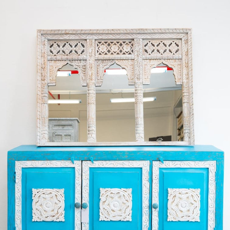 Joyce Carved Wooden  Mirror