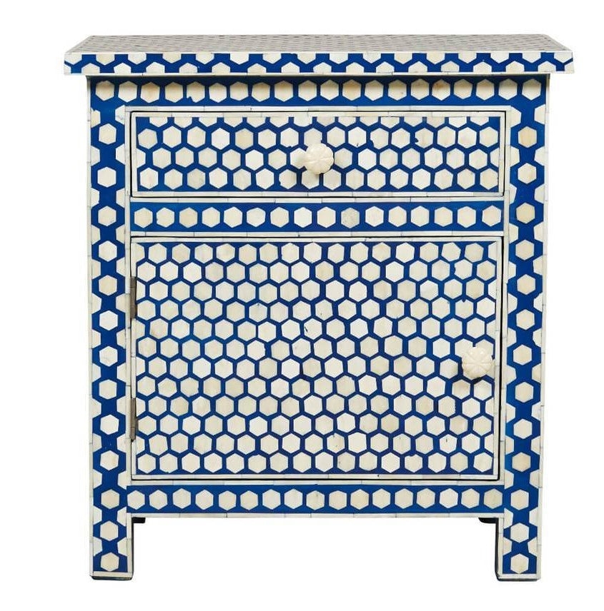 Laila Bone Inlay Bedside