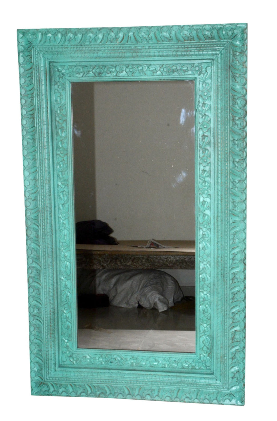 Kenny Hand Carved Wooden Mirror