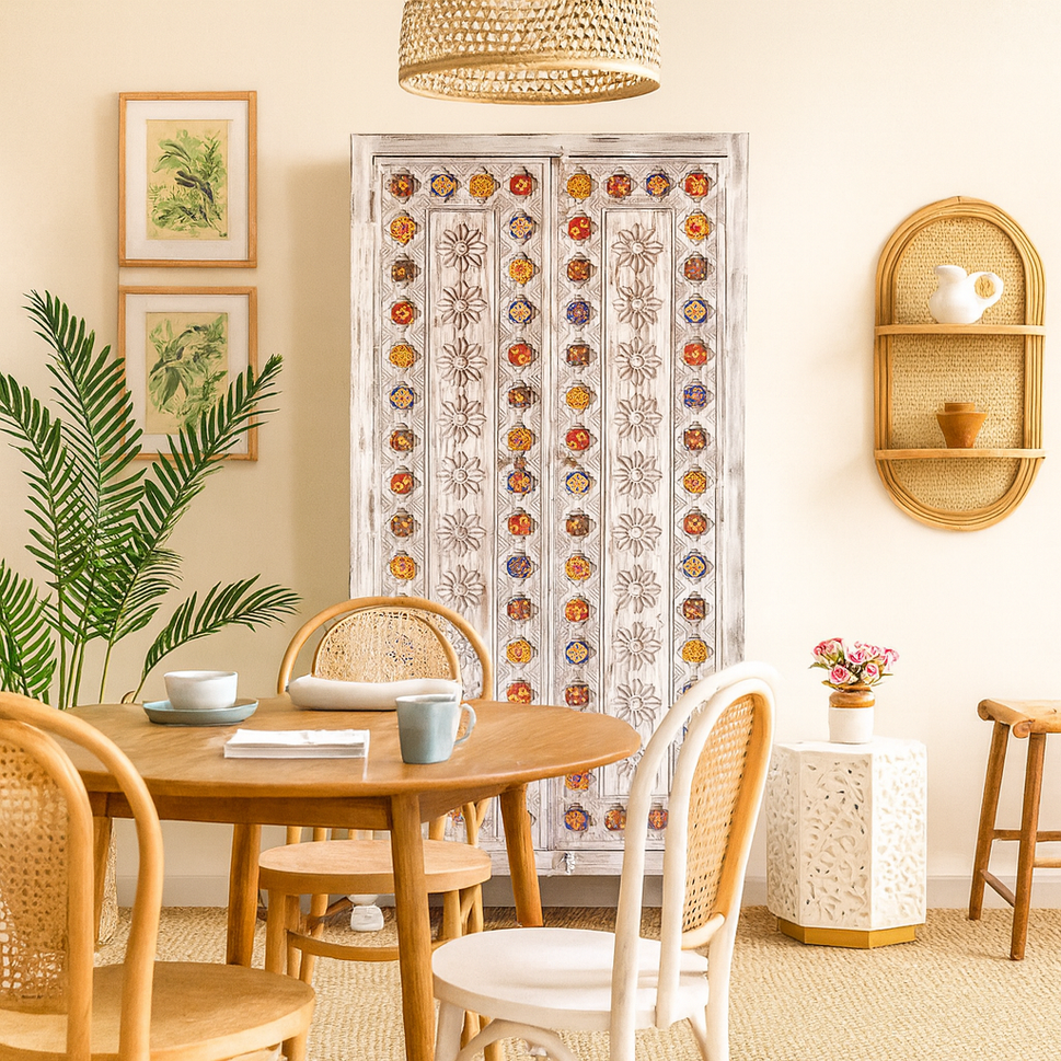 Savy Hand Carved Almirah