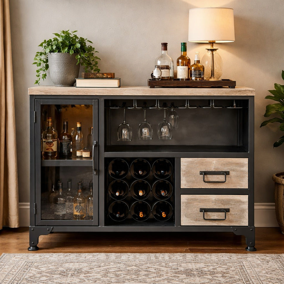Chloe Wooden Bar Cabinet