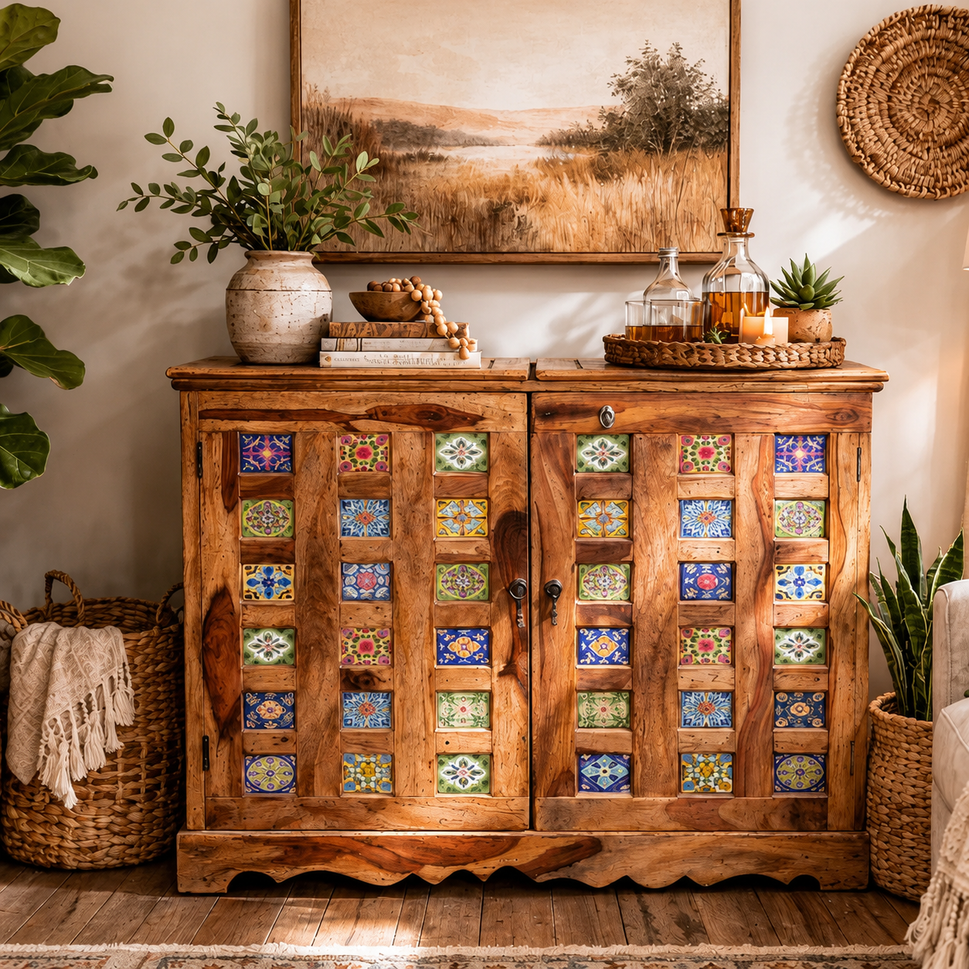 Chan Wooden Bar Cabinet