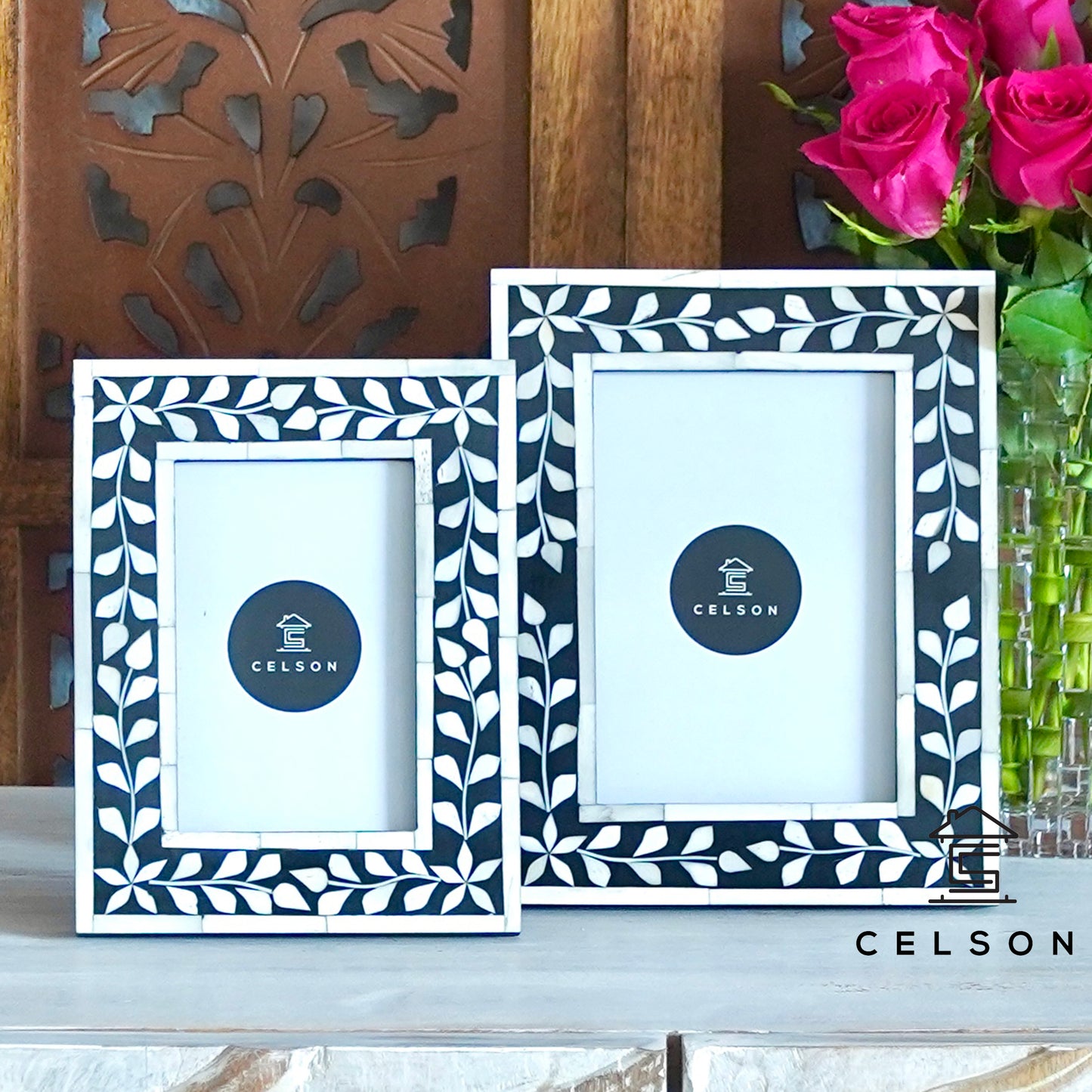 Erica Bone Inlay Photo Frame