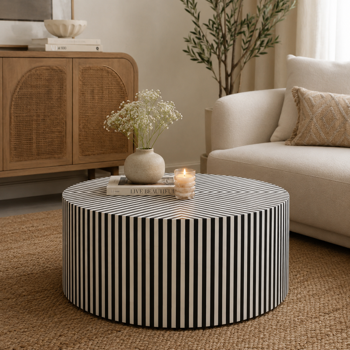 Pavlan Bone Inlay Coffee Table