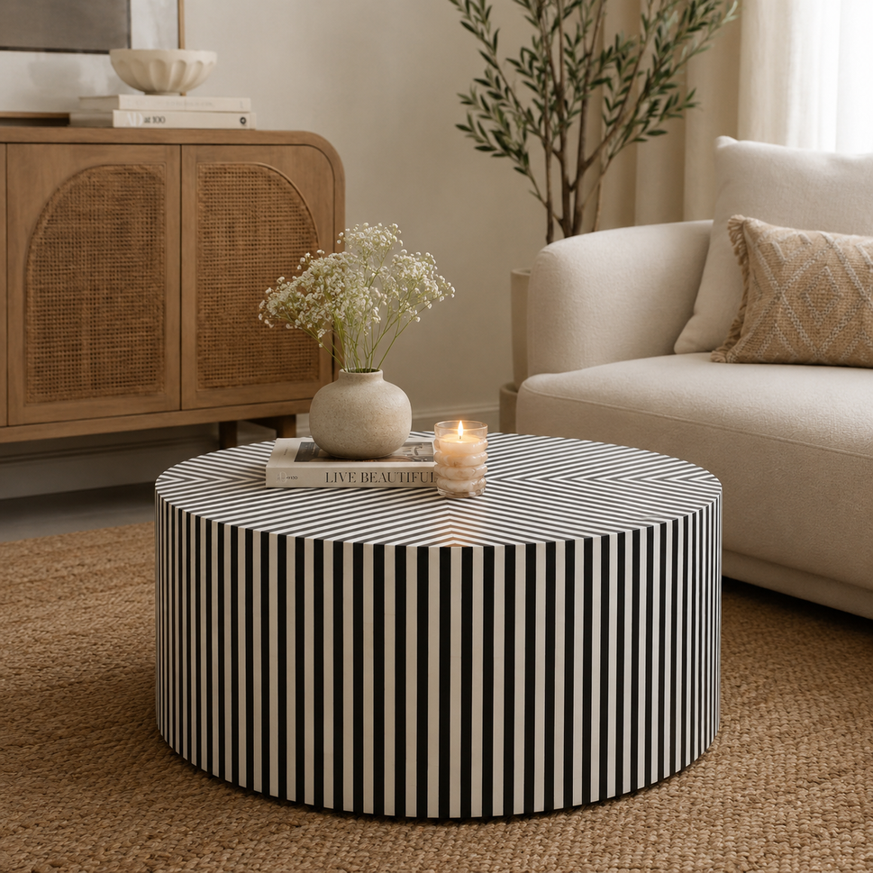 Pavlan Bone Inlay Coffee Table