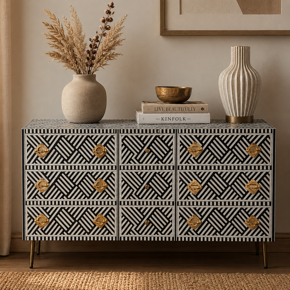 Aiman Bone Inlay Dresser