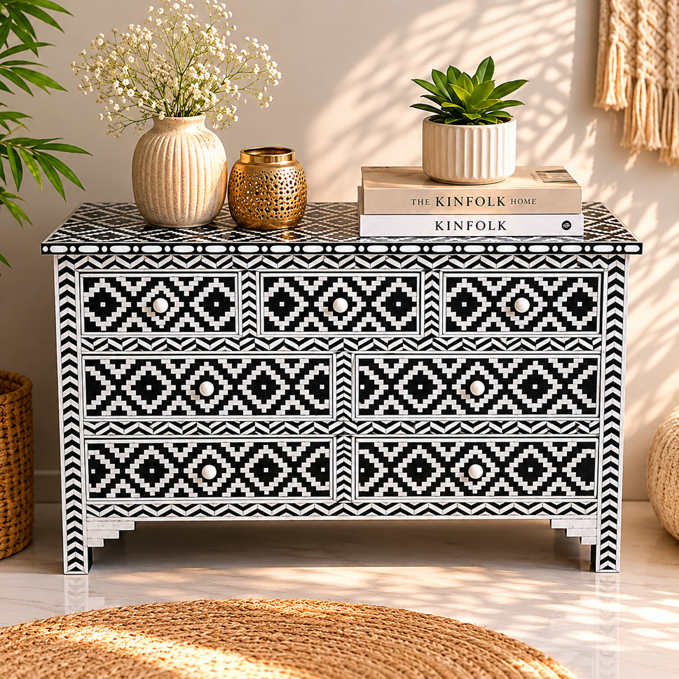 Kylie Bone Inlay Dresser