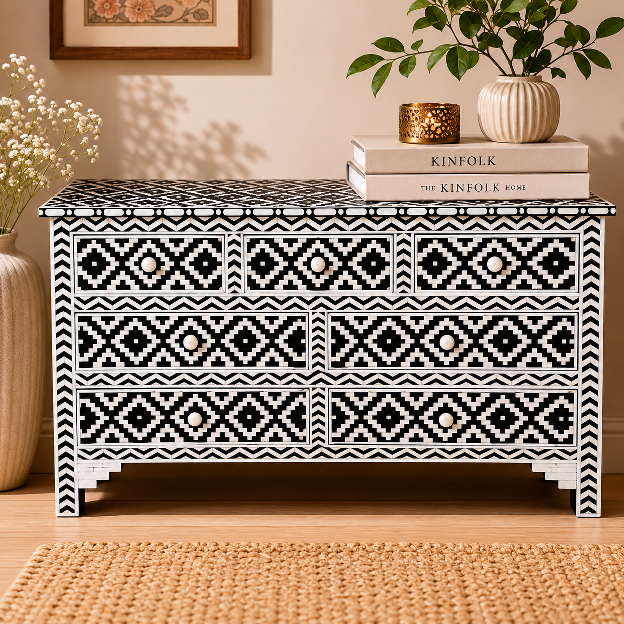 Kylie Bone Inlay Dresser