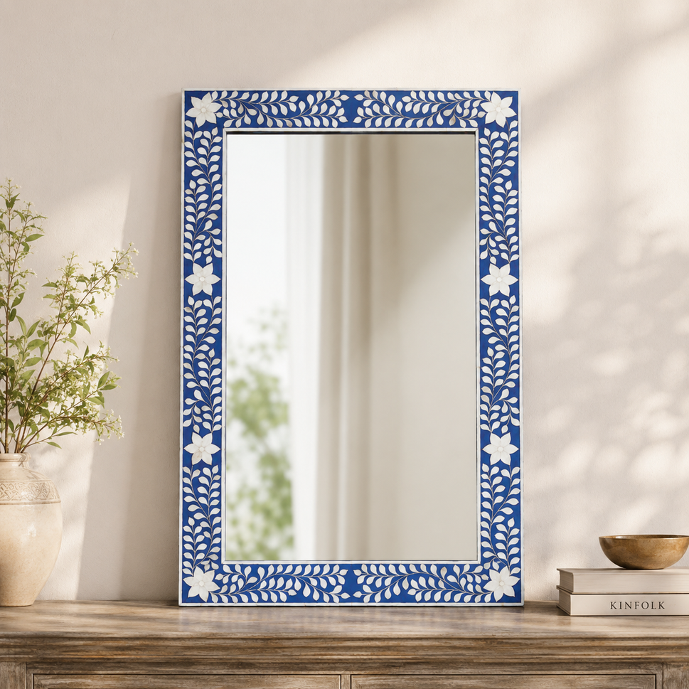 Heidi Mother of Pearl Inlay Mirror