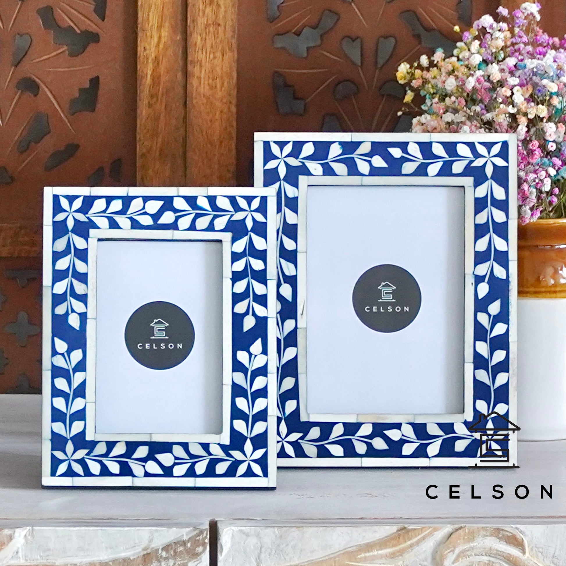 Andie Bone Inlay Photo Frame