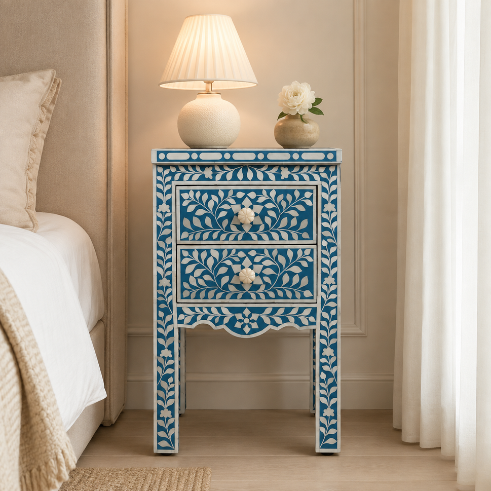 Ecca Bone Inlay Bedside