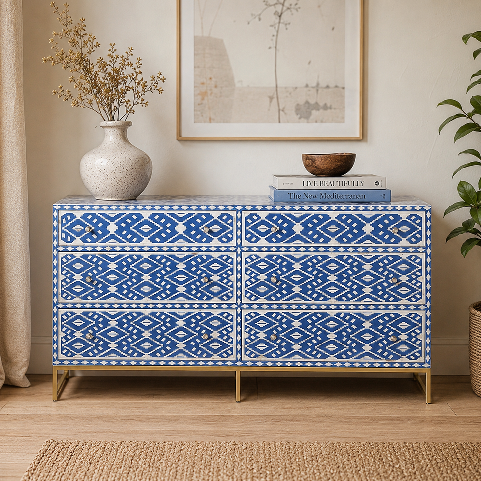 Kelly Bone Inlay Dresser