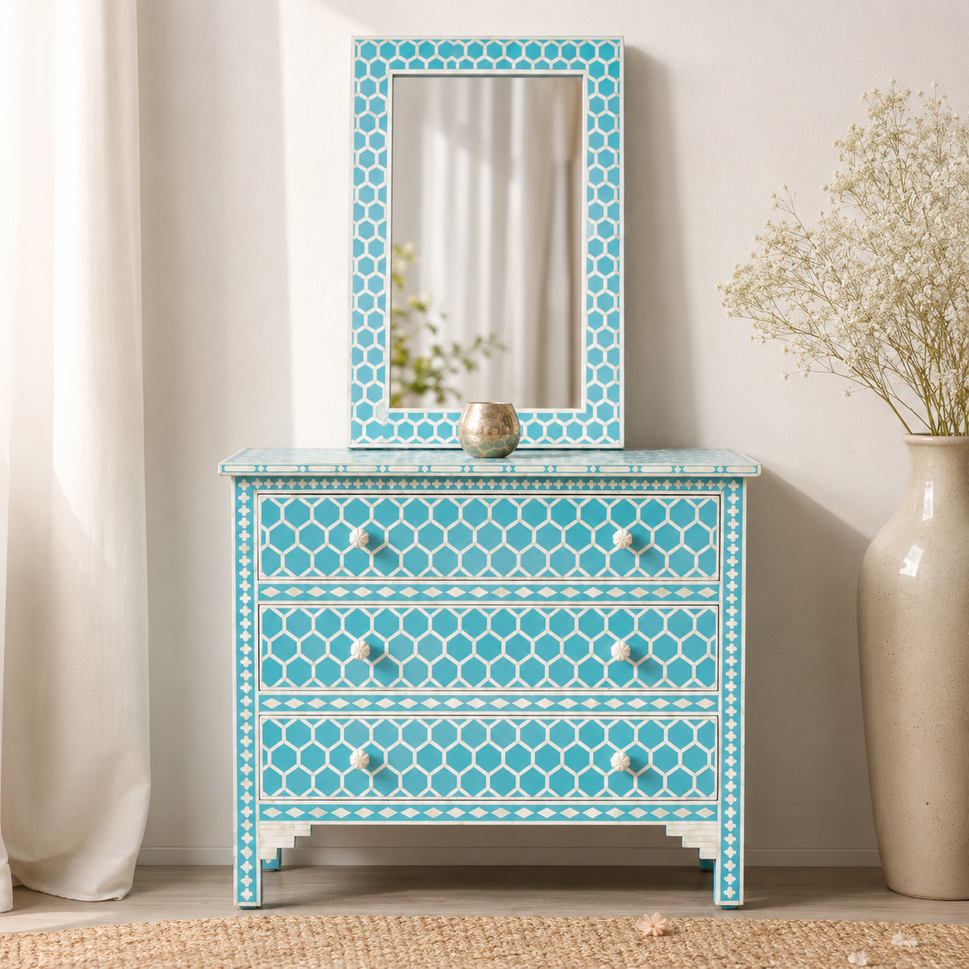 Pete Bone Inlay Chest with Mirror
