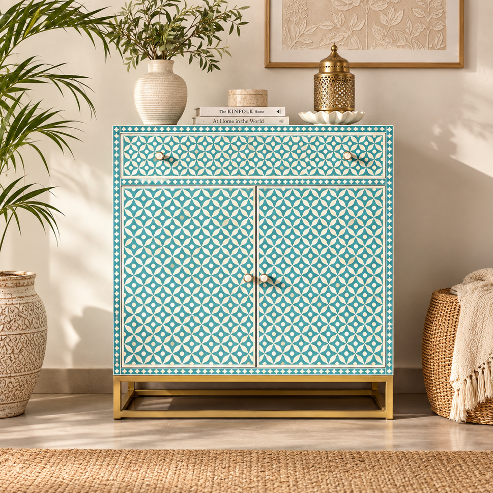 Bert Bone Inlay Cabinet