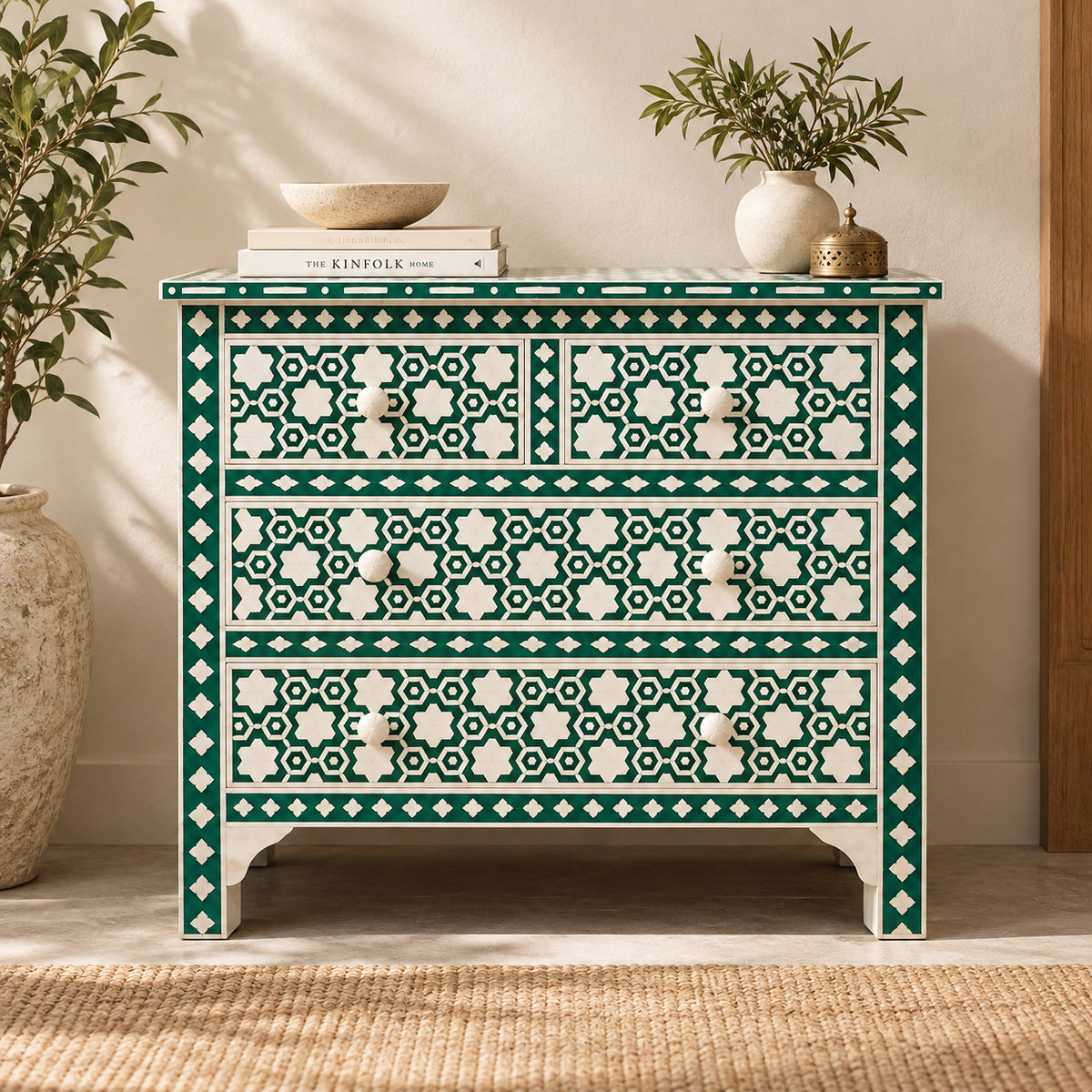 Liv Bone Inlay Chest of Drawer