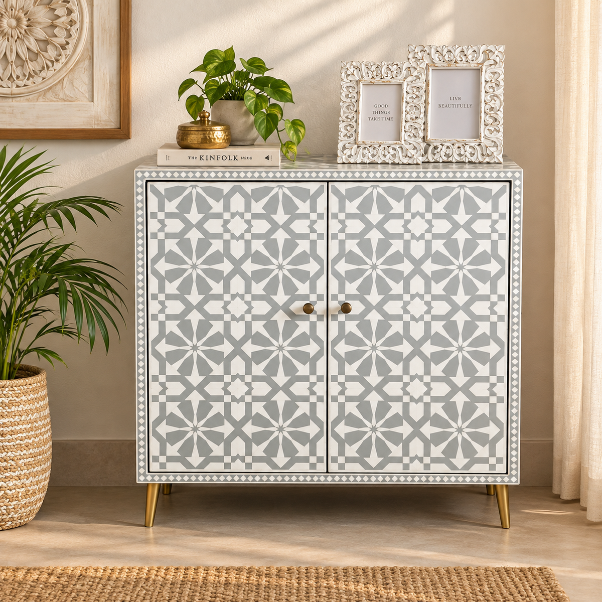Nurra Bone Inlay Cabinet