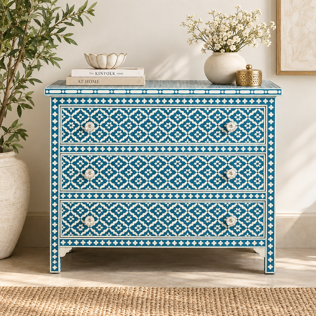 Otto Bone Inlay Chest of Drawer