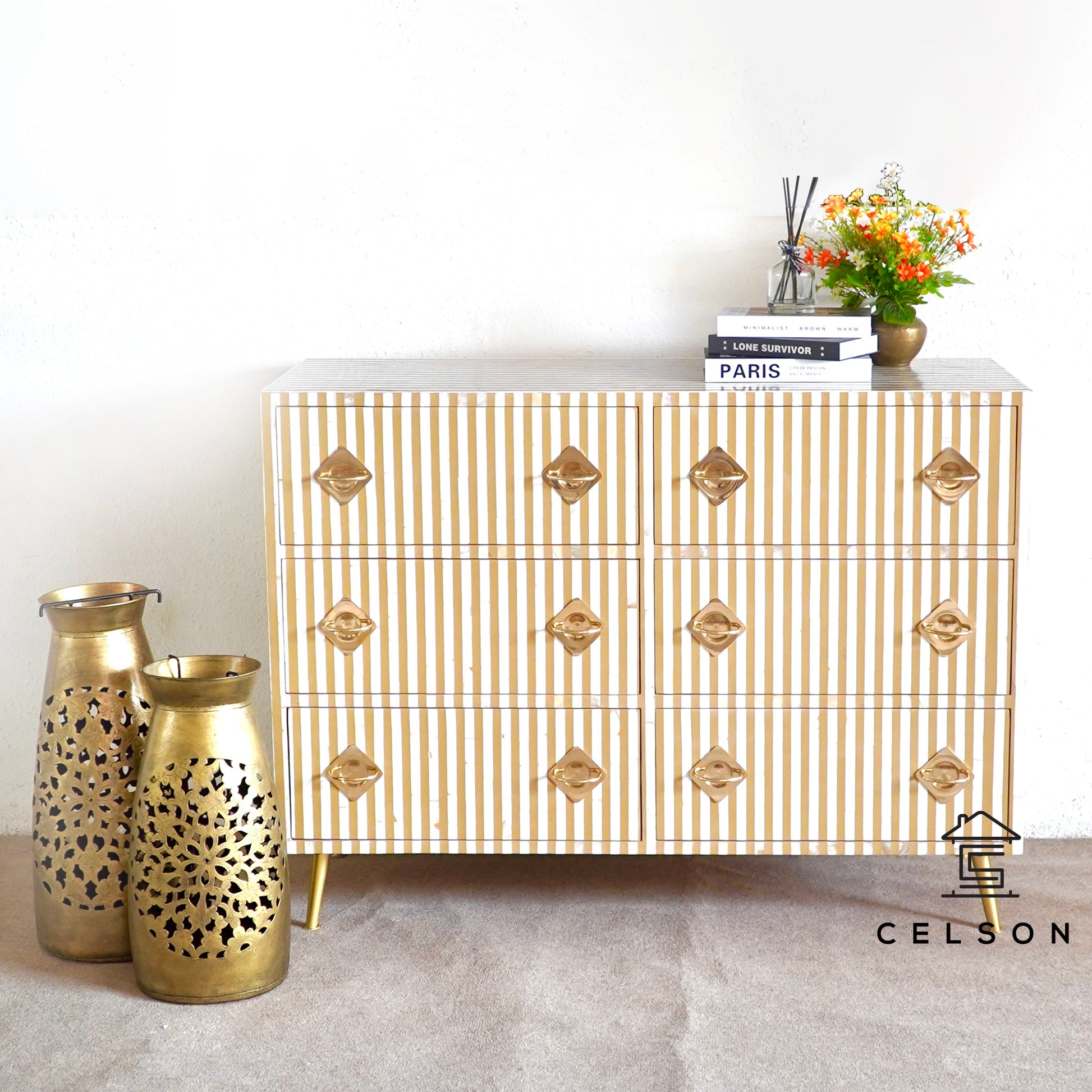 Aria Mother of Pearl Inlay Dresser