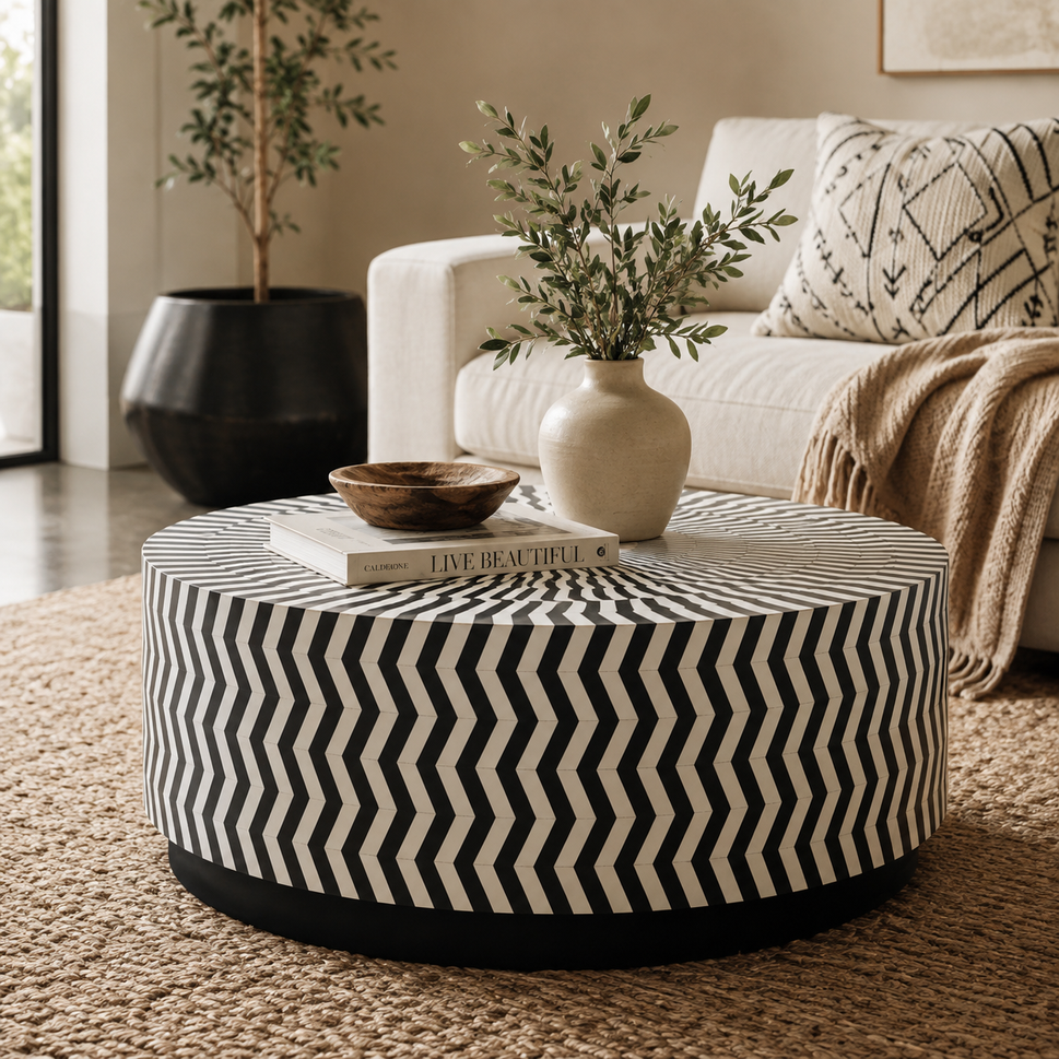 Janet Bone Inlay Coffee Table