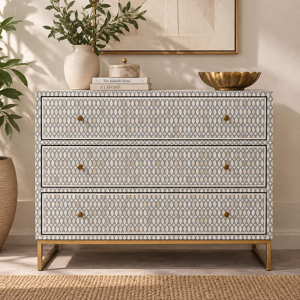Hardie Bone Inlay Chest of Drawer