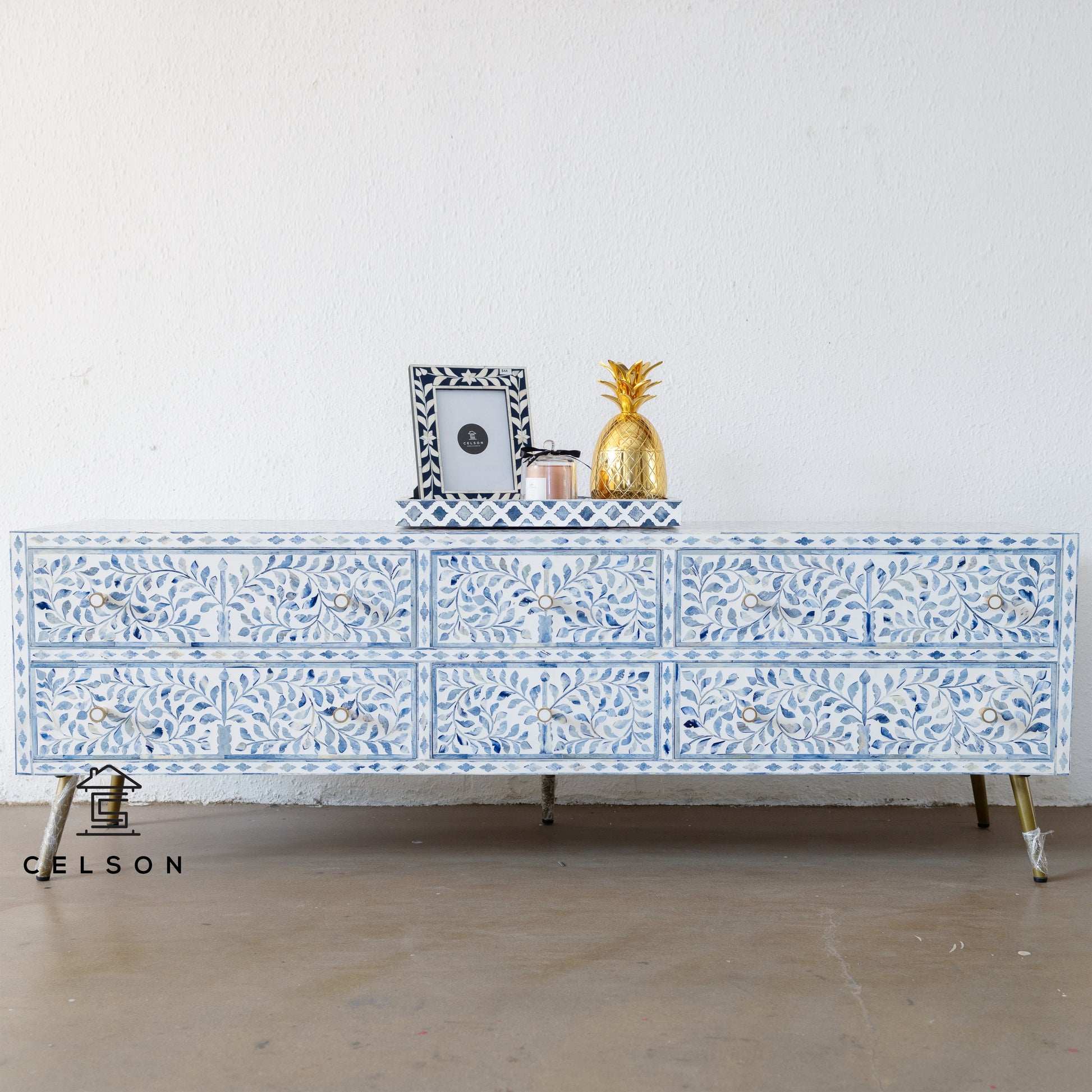 Neera Bone Inlay TV Cabinet