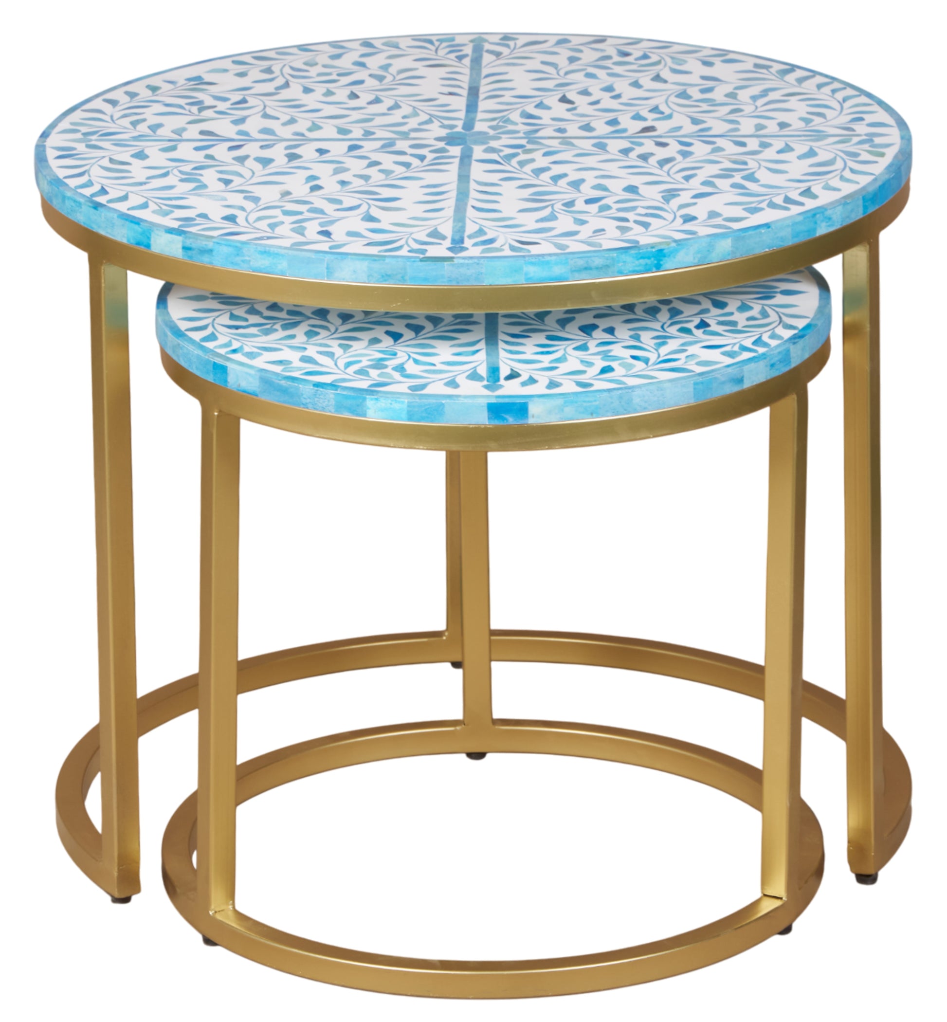 Lyla Bone Inlay Nesting Coffee Table