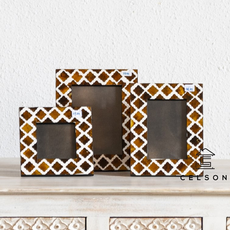 Katheryn Horn Inlay Photo Frame