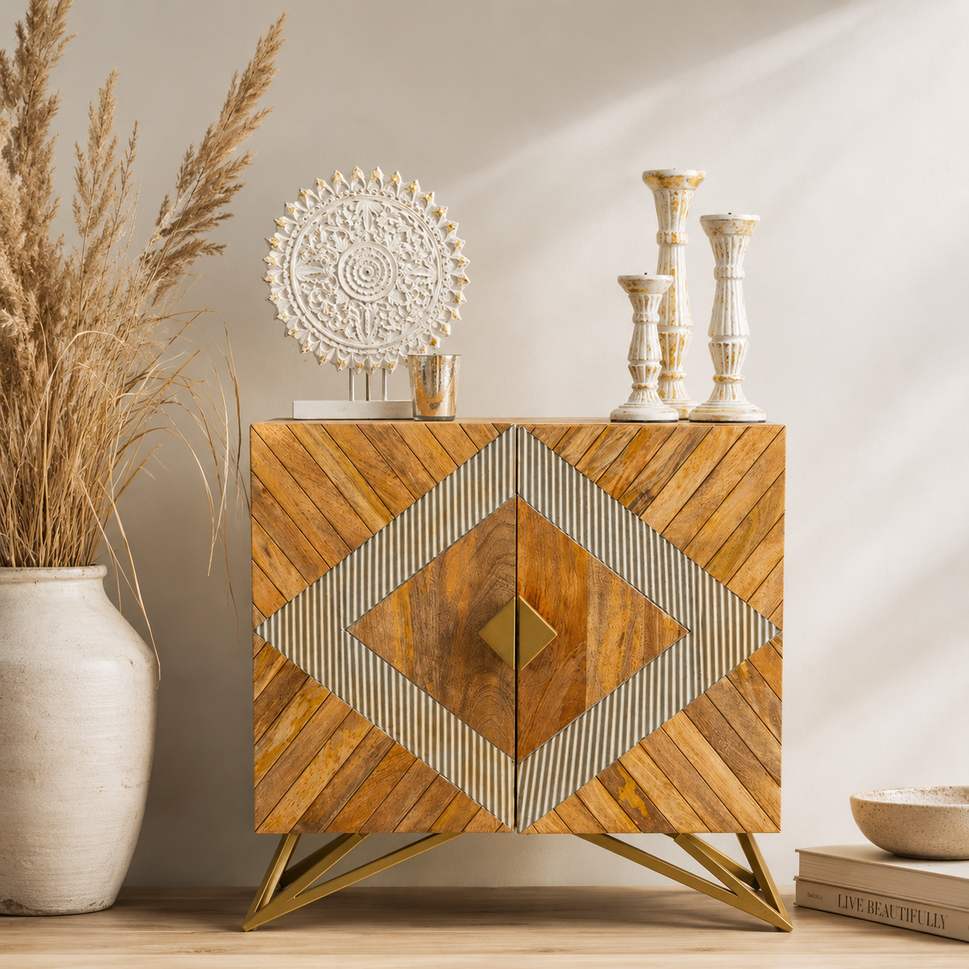Arthur Carved Wooden Cabinet