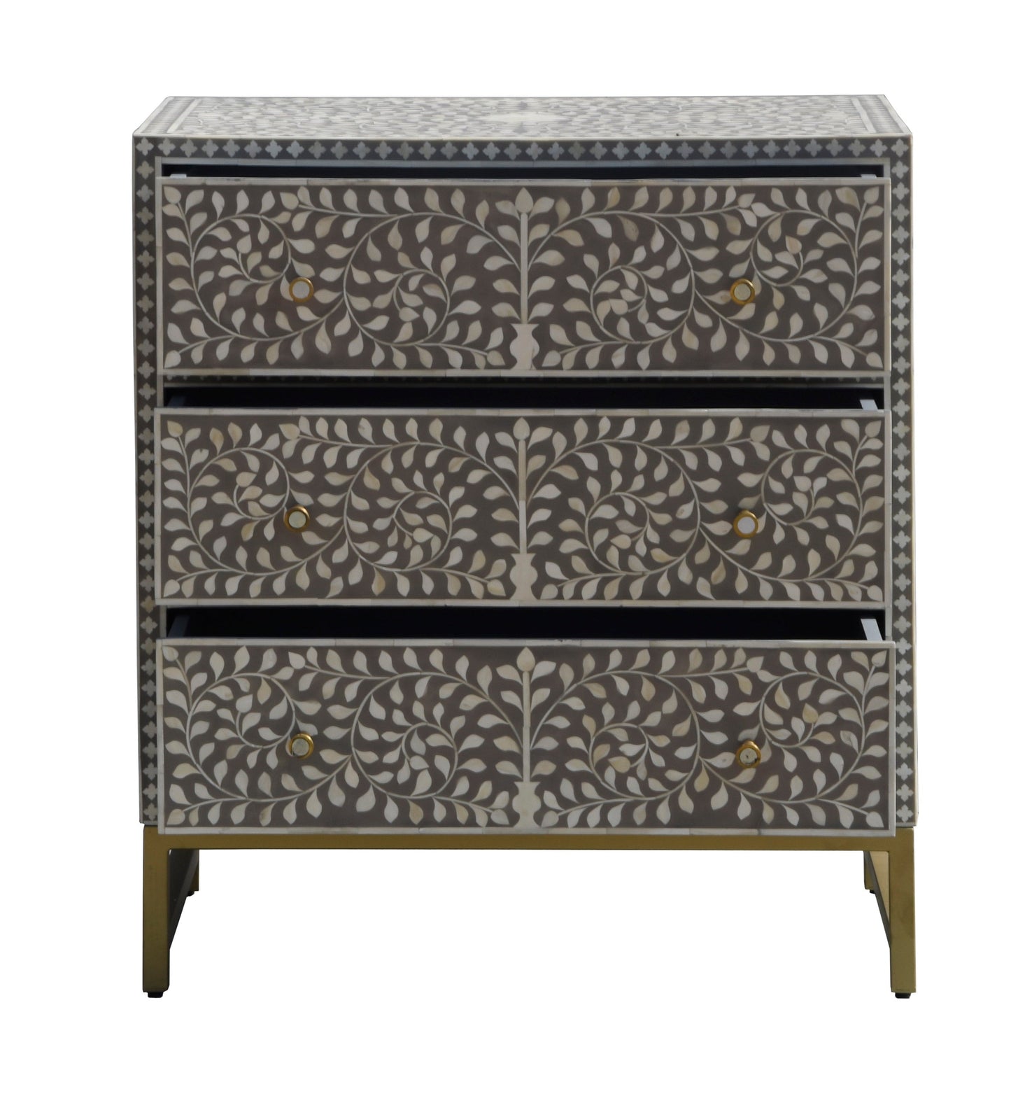 Harper Bone Inlay Chest of Drawer