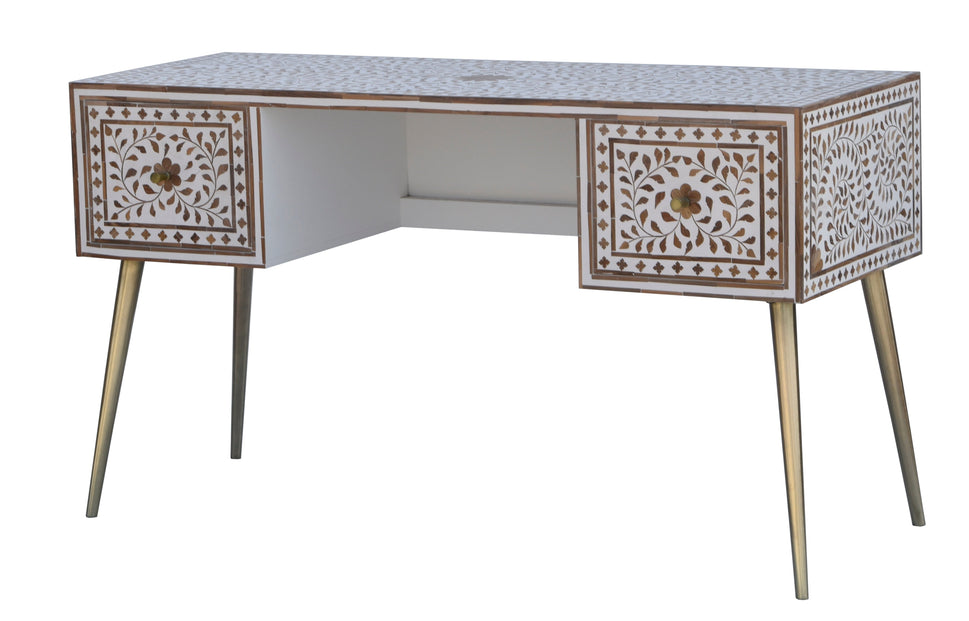 Sarah Hand Carved Wooden Study Table