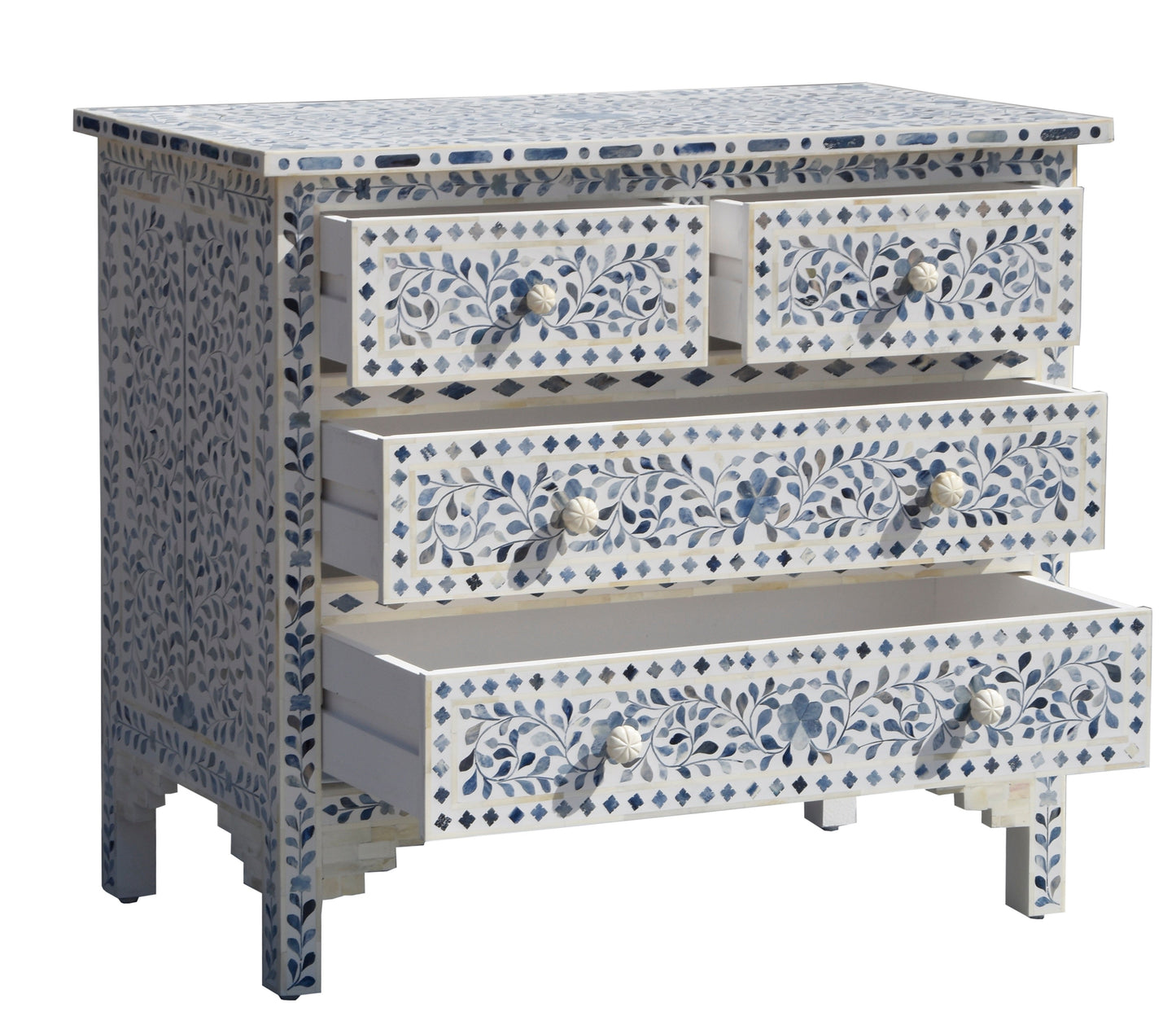 Janina Bone Inlay Chest of Drawer
