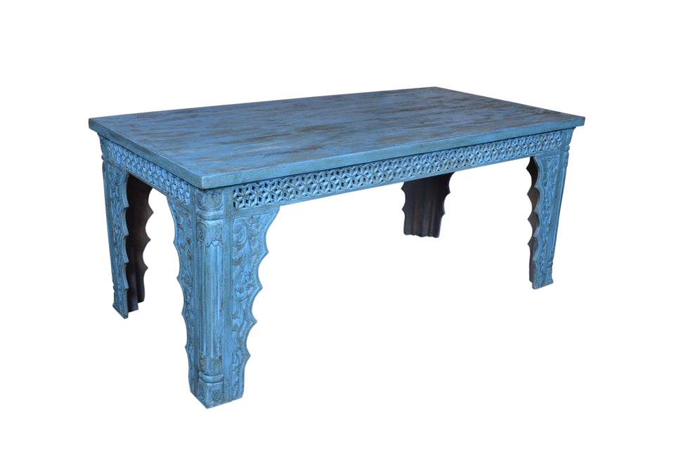 Harper Hand Carved Wooden Dinning Table