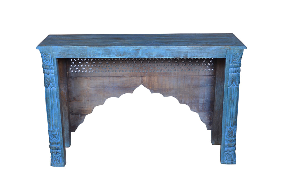 Harper Hand Carved Wooden Console Table