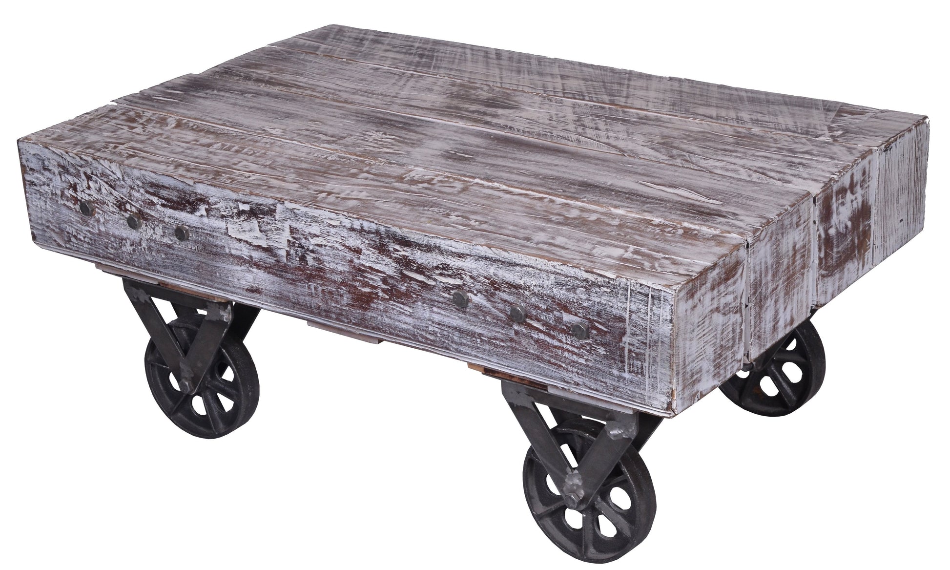 Hansel Wooden Carved Coffee Table