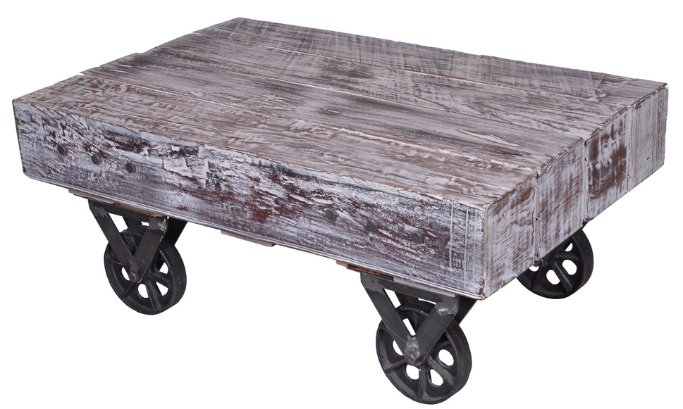 Hansel Wooden Carved Coffee Table