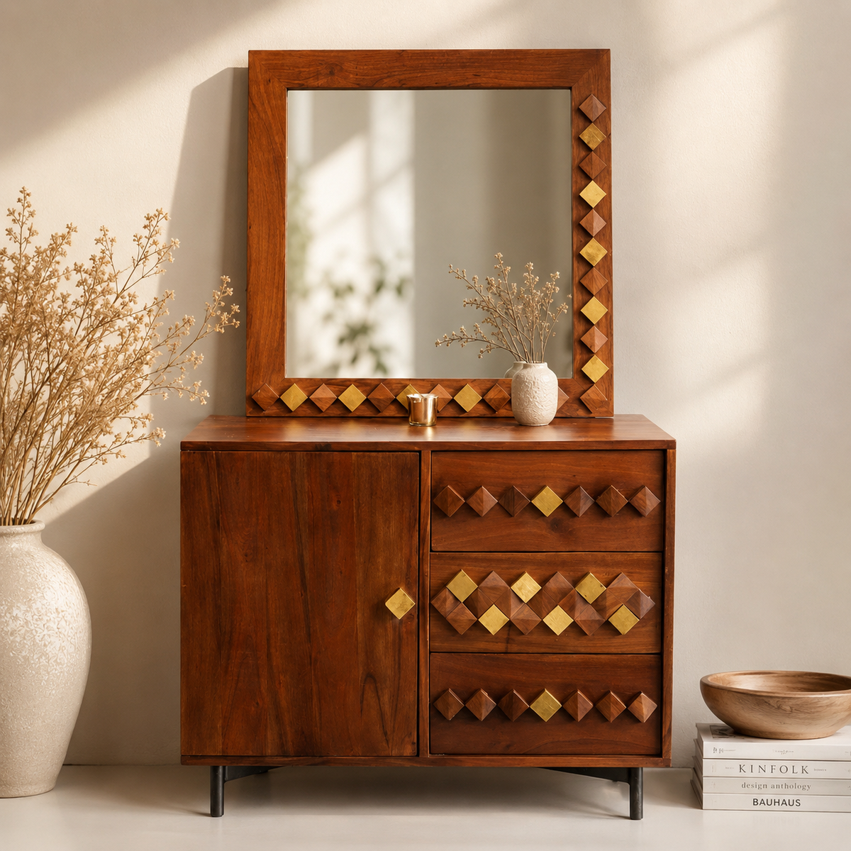 Bush Carved Chest of Drawer