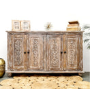 Switch Colin Hand Carved Wooden Shoe Cabinet 2 image