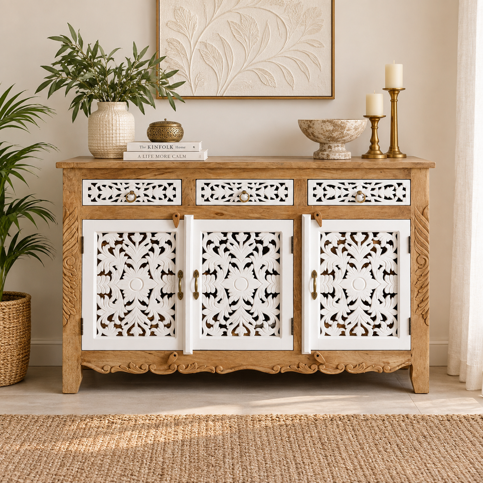 Hubi Hand Carved  Buffet