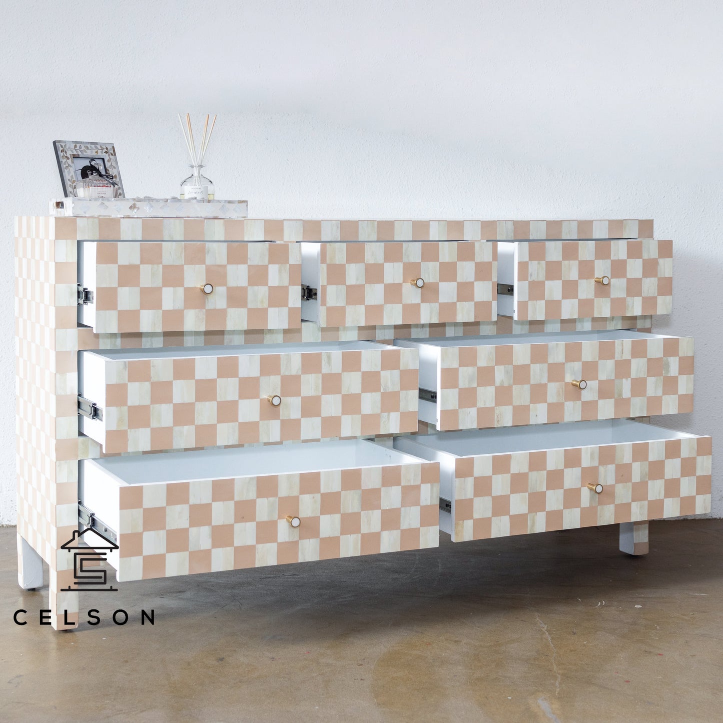 Panna Bone Inlay Dresser