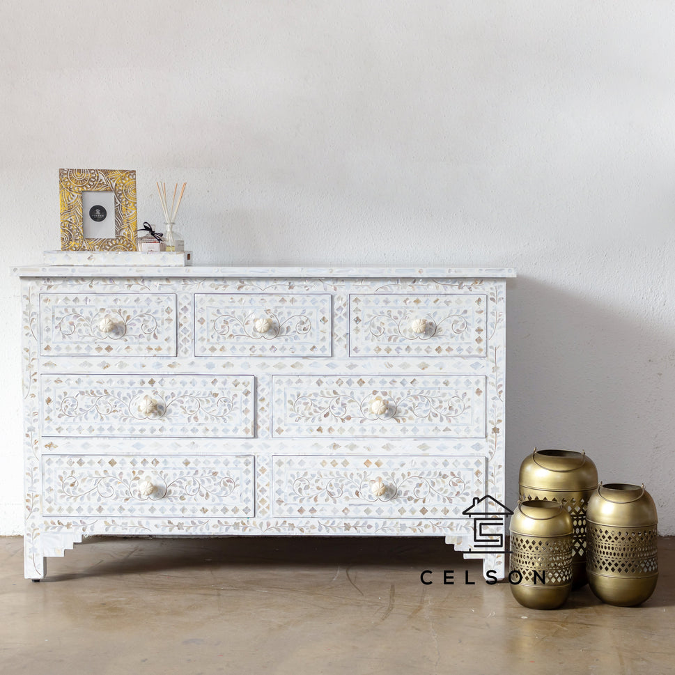 Shivam Mother of Pearl Inlay Dresser