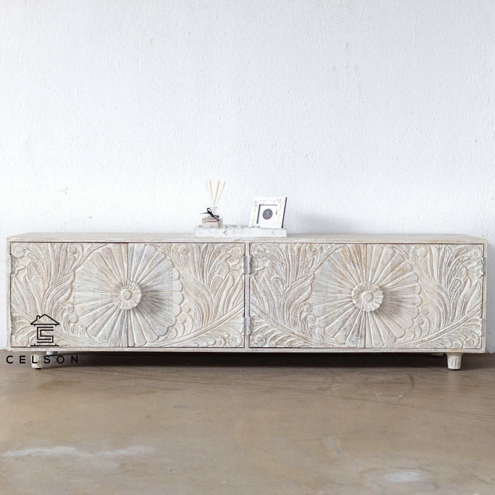 Chrisy Hand Carved TV Cabinet
