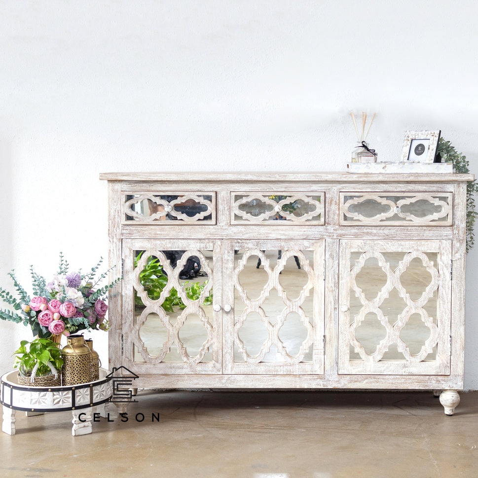 Lee Hand Carved Wooden Sideboard