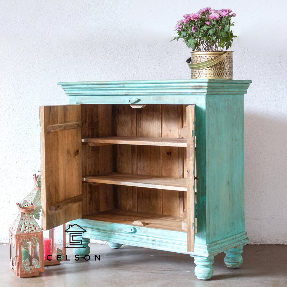 Jiya Carved Wooden Cabinet